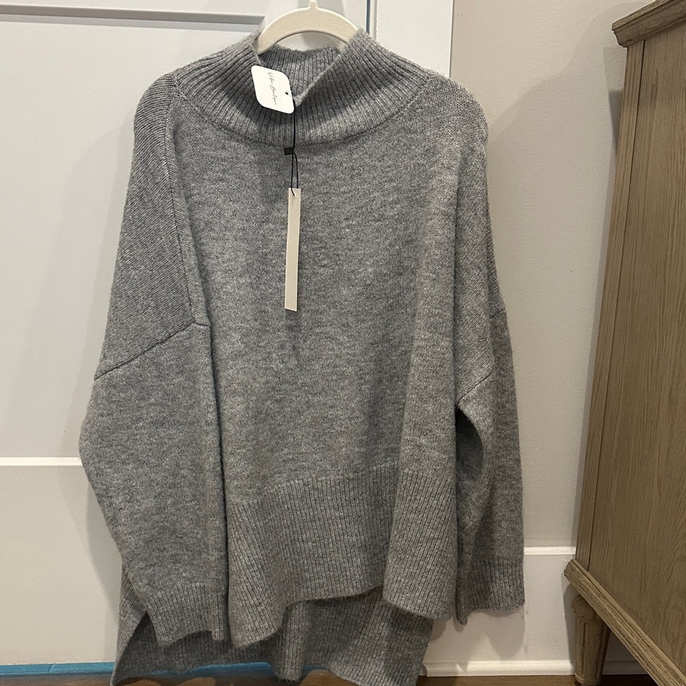 Mustard Seed Oversized Mock Neck Sweater NWT